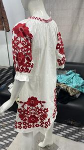 Nouvelles robes de plage d'été longues pour femmes Sexy Spliced Lace Vacation Embroidery Casual Maxi Bohemian Dress - Product Image 4