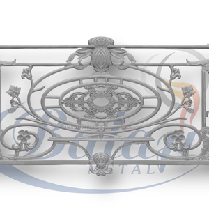 Panneau de garde-corps moderne en fonte gris poli, réglable, résistant aux UV et à la rouille, pour architecture de balcon résidentiel haut de gamme - Product Image 2