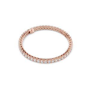 6.37 CT Lab Diamond Tennis <b>Bracelet</b> Round Brilliant Cut 10KT, 14KT, 18KT Gold & 925 Silver Rose, Yellow, White Gold - Product Image 5