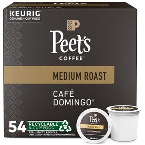Peet's Coffee, Medium Roast Keurig K-Cup Pods, 100% Arabica Coffee - Café Domingo 54 Count - Product Image 6