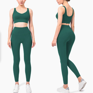 Yoga Set Sports Clothing Woman Sport Set <b>Leggings</b> and Tops Workout Clothes for Women Fitness Wear Gym Sport Bra <b>leggings</b> - Product Image 2