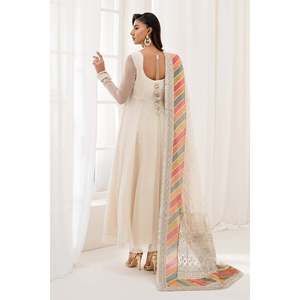 Embroidered Chiffon Three-Quarter Sleeve <b>Top</b> for Spring/Summer - Product Image 2