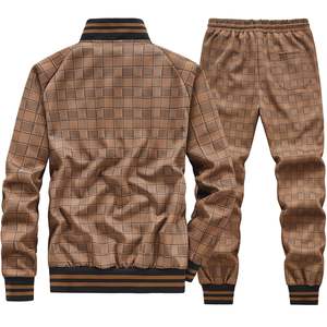 Unisex High Quality Full Zip Sweat Suits Comfortable Jogger Sets with Cargo Pants Winter Sports <b>Outfits</b> 2 Piece Track Suits - Product Image 3