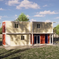 conteneur préfabriquées sur mesure à 2 étages, petite conteneur préfabriquée à plat, coucher avec toilettes et salle de bain
