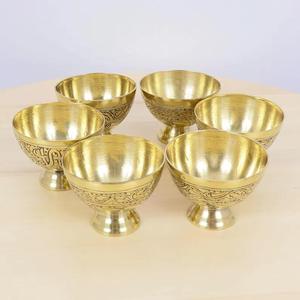 Tazón de Servir de Latón Chapado en Oro Pulido con Forma de Hoja Antigua, Tazón para Helado para Fiestas, Exportador Directo de la India, Apto para Lavavajillas - Product Image 4