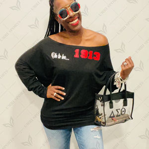 Sudadera de mujer con dobladillo costilla de cintura natural ecológica tejida con jersey de un hombro informal personalizado - Product Image 5