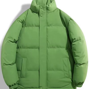 Veste d'hiver matelassée légère pour homme, 100% polyester, fermeture éclair intégrale, coupe ajustée, rembourrée, résistante à l'eau avec revêtement - Product Image 1