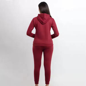 Conjunto Deportivo Casual de Invierno para Mujer, 2 Piezas, Sudadera con Capucha y Bolsillos Lavados, Estilo Vintage, Holgado, para Gimnasio y Aire Libre, Venta al Por Mayor de Fábrica - Product Image 2