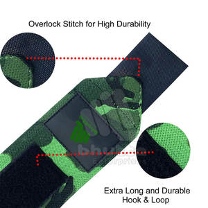 Attelle de poignet en néoprène avec fermeture auto-agrippante antidérapante, conception respirante pour un soutien et une stabilité maximum lors des levages lourds - Product Image 5