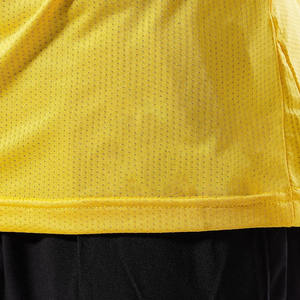 T-shirt d'été en maille de fitness à motif solide pour hommes 280 grammes tricoté en polyester/coton Design formel - Product Image 5