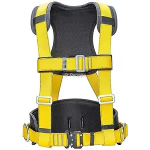 Work Safety on Back Fall Protection Belt Electrician Construction Climb A Mountain Outdoor Safety Belt