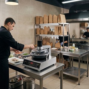 Commercial <b>Automatic</b> Wok Cooking Machine Induction <b>Stirrer</b> for Restaurant Chain Central Kitchen Equipment - Product Image 5