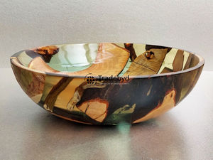 Tazón de resina hecho a mano único ideal para exhibición de mesa de decoración artística del hogar o estilo de cocina de Tradebyd - Product Image 3