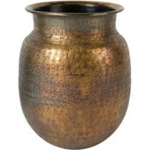 Macetas de flores artificiales de latón cromado modernas con orificio de drenaje, decoración ecológica para el hogar y el jardín, venta al por mayor, uso en exteriores - Product Image 1