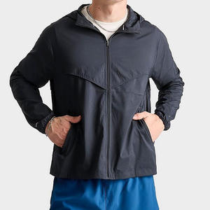 Veste coupe-vent légère et imperméable à capuche camouflage, prix abordable, idéale pour l'extérieur, fermeture éclair sur le devant - Product Image 1