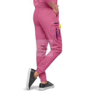 กางเกงสครับยืดได้สำหรับพยาบาลชุดเครื่องแบบโรงพยาบาลกางเกงสครับระบายอากาศได้ดีสวมใส่สบาย2025 - Product Image 3