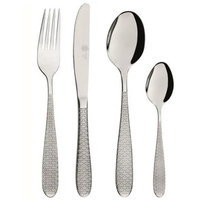 Diseño de acabado Utensilios de cocina de acero inoxidable Juego de cubiertos Diseño completamente de metal Cubiertos de plata Herramientas Cubiertos brillantes Juego de cubiertos - Product Image 1