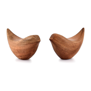 ชุดรูปปั้นนกไม้อะคาเซียของตกแต่งบ้านเครื่องประดับตกแต่งนกทำจากเวียดนาม - Product Image 2