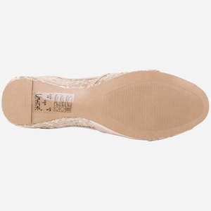 Chaussures ADE légères pour femmes, à bout ouvert, en tissu satiné avec décoration de paillettes - Product Image 5
