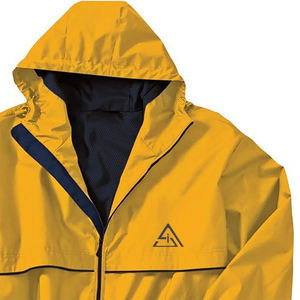 Vestes coupe-vent pour hommes, style streetwear, imperméables, coupe-vent, col montant, logo sur le devant, veste de pluie pour l'extérieur - Product Image 4