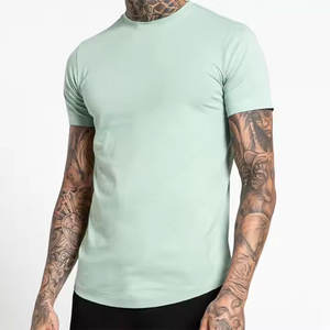 2025 camiseta personalizada de alta calidad 100% algodón Gymwear nuevo diseño patrón sólido impresión Digital logotipo de marca personalizado 220 gramos - Product Image 6