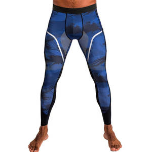 High Quality Comfortable MMA <b>Leggings</b> for Men Pakistan Made with Color Contrast <b>Cheap</b> Price - Product Image 2