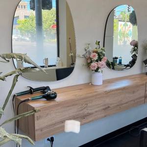 Miroir large irrégulier, design d'intérieur asymétrique, décoration d'intérieur de luxe, décoration murale de miroir - Product Image 1