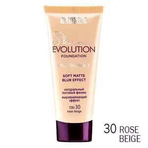 Riasan Wajah 2023 Foundation Luxvisage Skin Evolution Lembut Matte Efek Buram Rose Beige 30