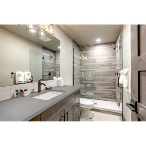 Custom Kitchen and Bathroom Vanity Tops Calacatta Quartz Natural Stone Countertops Carrara Calacata Hotel Project Prefab Cut - Product Image 1