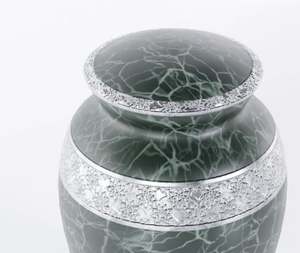 Urna de cremación de aluminio Urna conmemorativa de metal para cenizas para uso funerario - Product Image 6