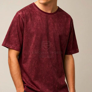 Concevez votre propre logo Hommes Oversize Acid Wash T-shirts Casual Wear Dernière conception 100% coton Eco-Friendly O-Neck - Product Image 3