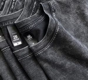 Camiseta vintage lavada con ácido con logotipo personalizado para hombre, ropa al por mayor de algodón liso con gráfico de gran tamaño - Product Image 3