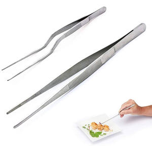 Nouvel ensemble d'ustensiles de cuisine personnalisés, cuillère en bambou, spatule, outils en métal, sac de service, logo personnalisé, article rouge, pinces de chef - Product Image 2