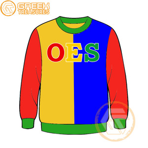 Orden personalizada de la estrella del Este Sudadera bordada de lana de algodón Suéter de alta calidad Ropa griega OES Sudaderas - Product Image 4