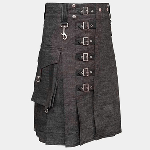 Kilt Moderno Escocés para Hombre, Estilo Gótico, con Bolsillos Tipo Cargo y Correas, 2026 - Product Image 2