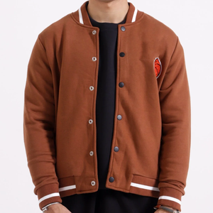 Veste universitaire d'hiver pour homme de haute qualité, avec revêtement, corps en laine, manches en tissu, veste de sport personnalisée sur le devant - Product Image 2