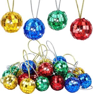 Boules de Noël en verre mosaïque décoratives avec surface brillante, parfaites pour le salon, pour une décoration de luxe à domicile à bas prix - Product Image 6