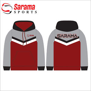 Sudadera con capucha unisex de gran tamaño, sudadera de poliéster con estampado personalizado por sublimación, impermeable con característica bordada - Product Image 6