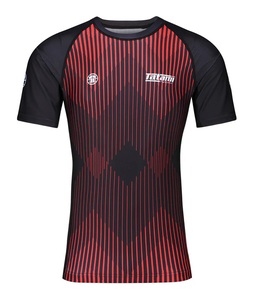 Quick-Dry Digital Print Rash Guard for Adults Men's Long Sleeves Rash Guard Solid Color Quick Dry Breathable - Product Image 4