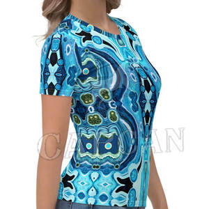 Camisetas estampadas de ropa de mujer de alta calidad con diseño personalizado Camisetas estampadas de calle para superventas - Product Image 2