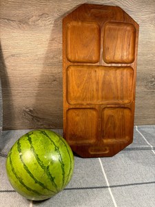 Bandeja de madera hecha a mano hecha de madera natural, ideal para el desayuno, comedor, entretenimiento o decoración rústica de la Mesa del hogar - Product Image 3