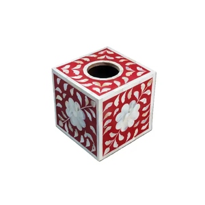Wedding Event <b>Table</b> Decoration Handicrafts Mother of Pearl Tissue Box For Hotels Home and Restaurants Use Napkin Holder - Product Image 2