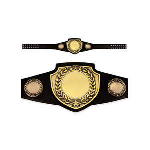 High Quality Customizable Undisputed Pro Wrestling Championship <b>Belt</b> with <b>Gold</b>-Plated Zinc Alloy Plates - Product Image 1