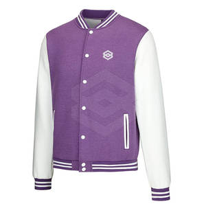 2025 hombres Chenille bordado Letterman chaqueta logotipo personalizado diseño Stand Collar nueva moda - Product Image 2