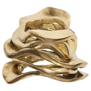 Colección de servilleteros de metal dorado de lujo para decoración de comedor real, mesas de celebración de eventos de aniversario de boda - Product Image 2