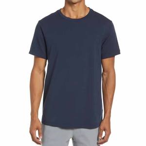 Custom Men's Long Cotton Tee T-Shirt with <b>Bamboo</b> Fiber <b>Screen</b> Printing Design - Product Image 4