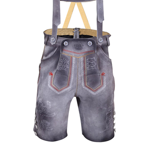 Bavarian Lederhosen - Oktoberfest Lederhosen-Pantalones cortos alemanes Lederhosen-Trachten Men Wear para Oktoberfest 2025 - Product Image 1