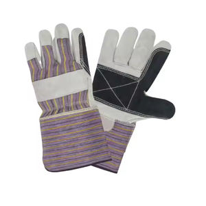 ถุงมือกันกระแทกคุณภาพสูง ขนาด XL สำหรับงานก่อสร้าง ป้องกันการสั่นสะเทือน  หนังวัวแท้แบบแยกชั้น สวมใส่สบาย - Product Image 3