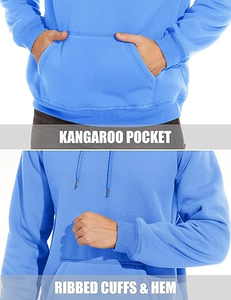 Sweat à capuche personnalisé pour homme, en mélange polyester/coton écologique, coupe classique, imprimé en relief, qualité supérieure - Product Image 6