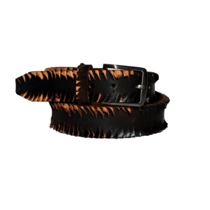 Cinturón de piel de vaca hecho a mano de alta calidad, longitud personalizada para fiesta informal, negocios y deportes, cinturón de polo genuino - Product Image 1